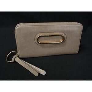 See By Chloe Women's Beige Leather Zip-Around Long Wallet-B264